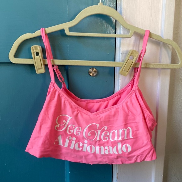 WILDFOX ice cream aficionado swimsuit top size M - Picture 1 of 2